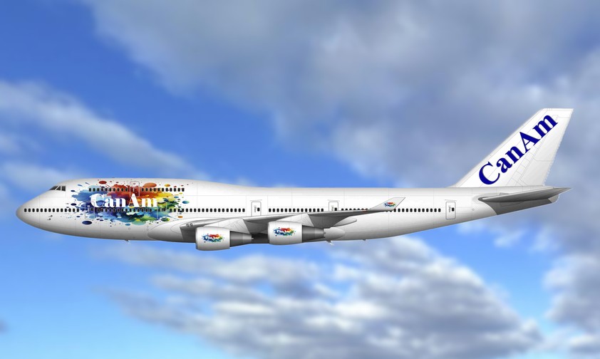 Visualisierung einer Boeing 747 von Can Am: Gelingt der Aufbau einer Jumbo-Jet-Flotte?