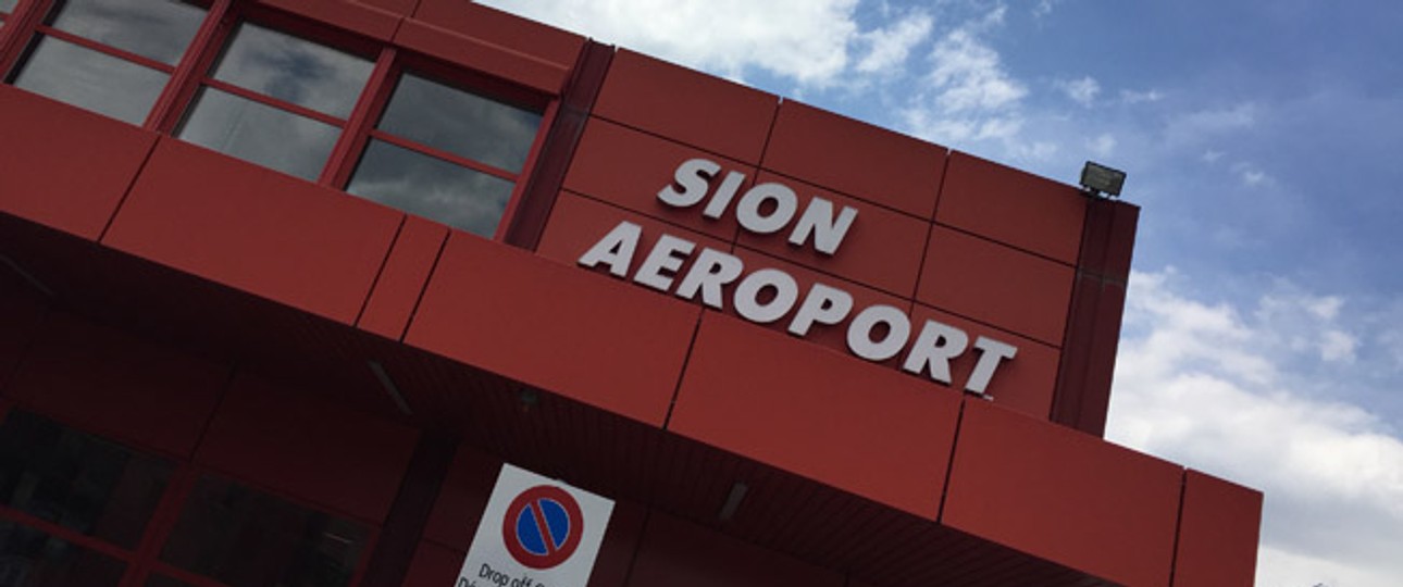 Flughafen Sion. Swiss bleibt.