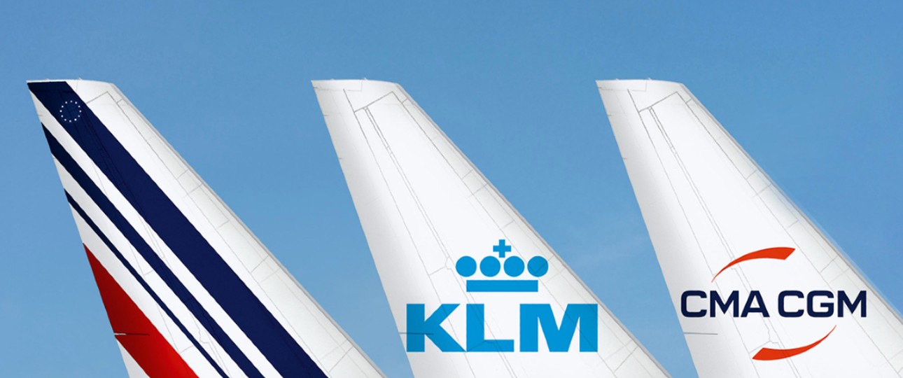 Air France, KLM und CMA CGM: Ziehen nun an eine Strang.