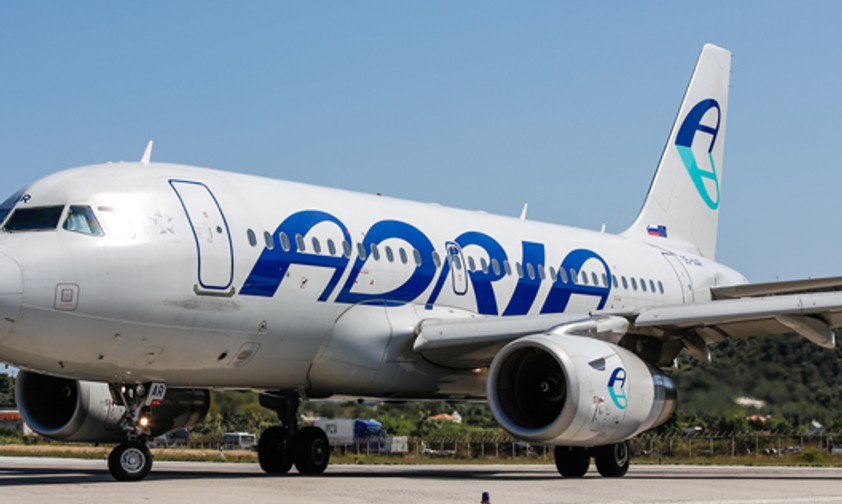 Airbus A319 von Adria Airways: Turbulente Zeiten.