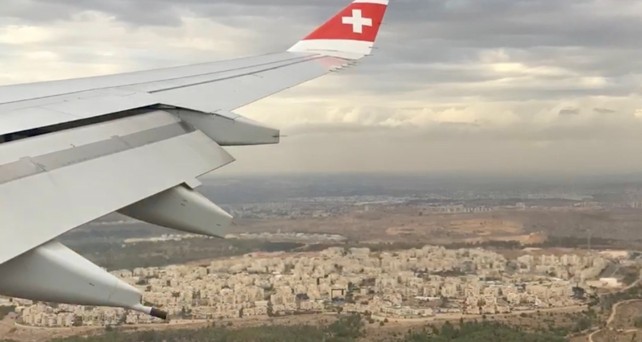 Anflug auf Tel Aviv mit Airbus A330 von Swiss: Vorerst nicht mehr möglich.