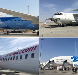 Flugzeugparade im Wüstenstaat: Vom 17. bis 21. November läuft die Dubai Air Show. Dabei ...