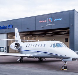 Cessna C680 von Hahn Air: Von Düsseldorf nach Luxemburg in unter 30 Minuten.