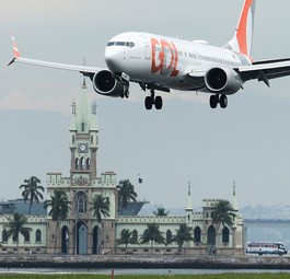 Der alternative Anflug direkt am Zuckerhut vorbei.