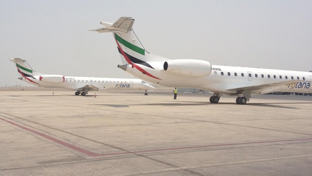 Embraer ERJ145 von Rotana Jet: Neue Routen.