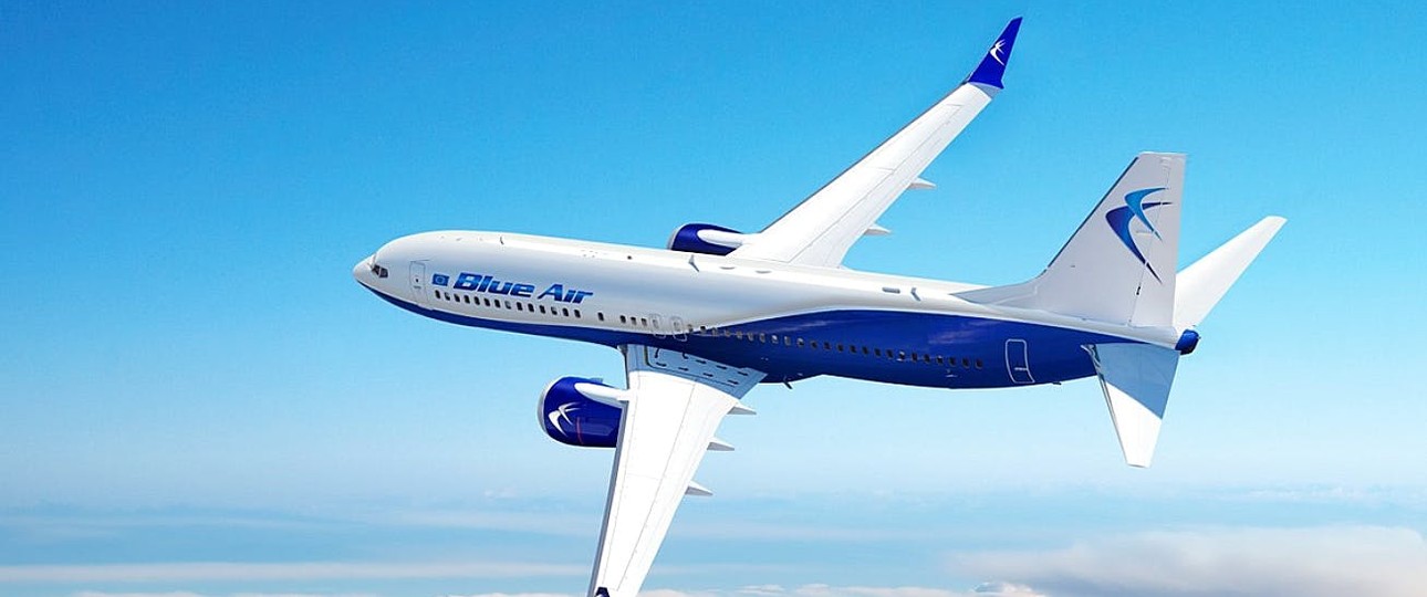 Blue Air aircraft: The crisis has been tough for the airline.