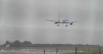 Eine Crosswind-Landung, wie sie im Buche steht