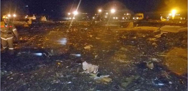 Unfallort nach dem Absturz: Nur noch Asche.