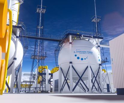 Wasserstoff-Anlage: Eine alternative Energie.