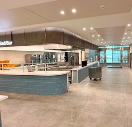 Die Kantine von Korean Air: Das Tollste kommt asm Ende des Flurs.