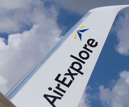 Winglet einer Boeing 737 von Air Explore: