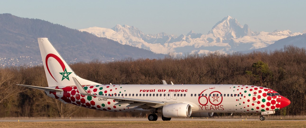 Boeing 737 von Royal Air Maroc: Die staatliche marokkanische Fluggesellschaft ist am meisten betroffen.