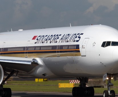 Boeing 777-300 ER von Singapore Airlines: Ein solches Flugzeug geriet in die schweren Turbulenzen.
