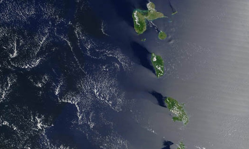 Ausschnitt der kleinen Antillen: Die zweite Insel von oben ist noch nicht Mitglied bei der Icao.