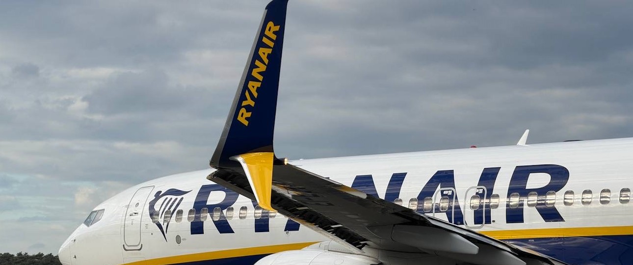 Boeing 737 Max von Ryanair: Ohne Internet unterwegs.