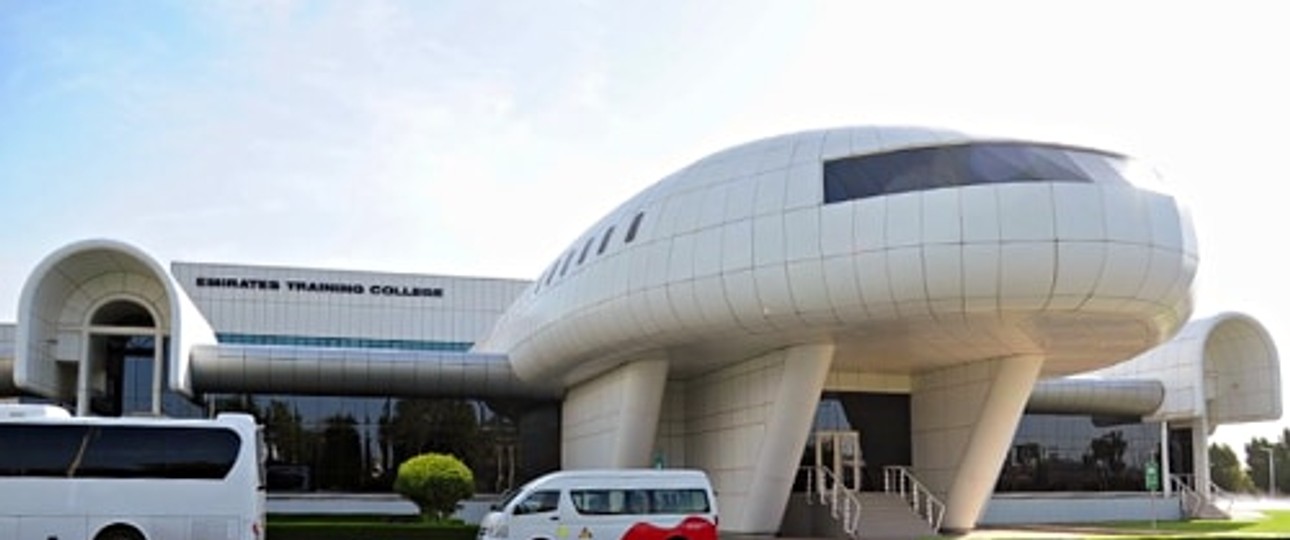 Hier beginnen die Emirates-Karrieren: Emirates Training College in Dubai.