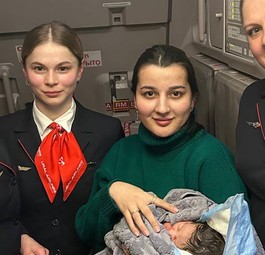 Baby an Bord: Auf dem Flug war es soweit.