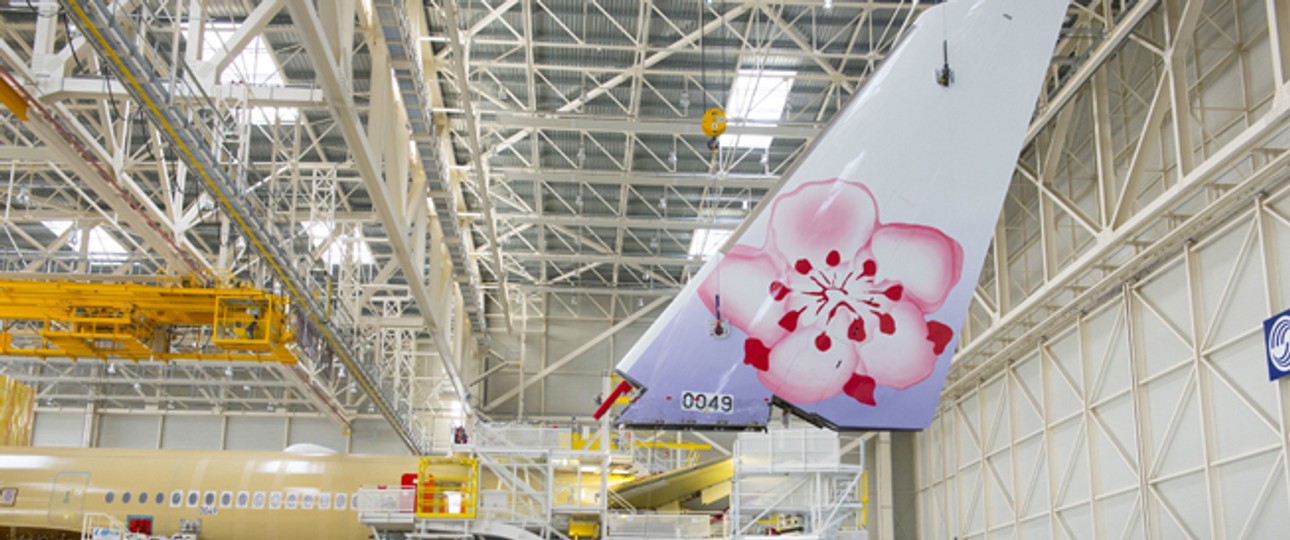 Airbus-Produktion: So sah China Airlines' erster A350-900 in der Entstehung aus.