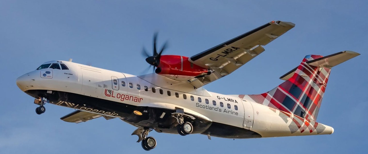 ATR 42 von Loganair: Nicht mehr lange in Dundee zu Gast.