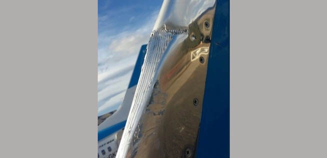 Schaden bei Aerolineas Argentinas: Ab zur Inspektion.