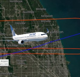 Boeing 737 von United und das Ende des Flugverlaufs von Flug UA1857 am 12. Dezember 2024: Am Ende auf anderer Piste gelandet.