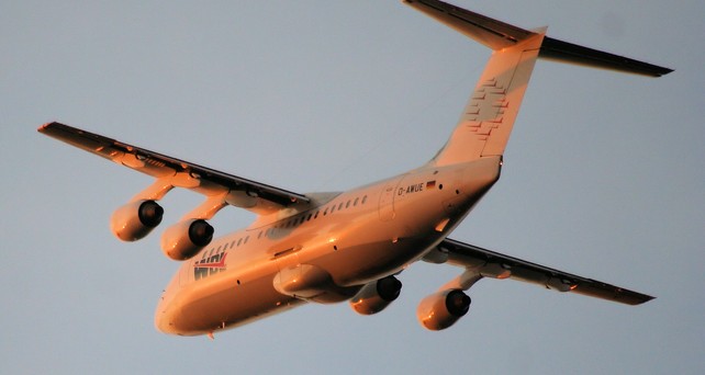 Eine BAE 146 von WDL: Lange Zeit das Rückgrat der Flotte.