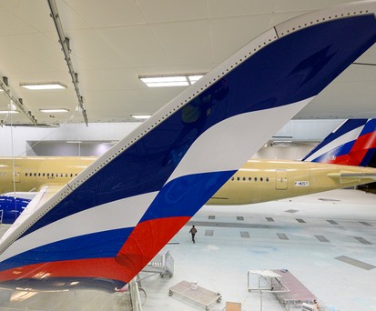 Airbus A350 von Aeroflot in der Produktion: Die restlichen Exemplare werden nicht mehr an die russische Airline ausgeliefert.