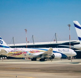 Jets von El Al in Tel Aviv: Die Airline hat ihre gesamte Flotte außer Landes gebracht.