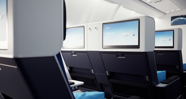 Discover Airlines Ocean Blue Premium Economy Class 5