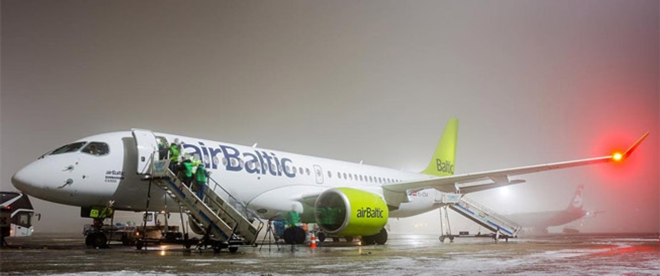C-Series CS300 vonAir Baltic. Bombardier braucht noch viele weitere Besteller.