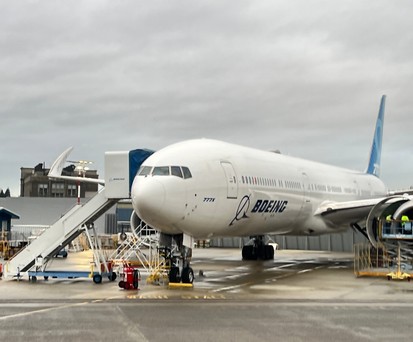 Boeing 777X-Testflugzeug: Ab April sollen auch Flugzeuge aus der Serienproduktion fliegen.