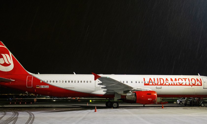 Der Airbus A321 vor seiner Abreise nach Asien: Umbau in Singapur.