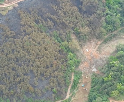 Absturzstelle: Hier prallte der Jet ins Gebirge. 