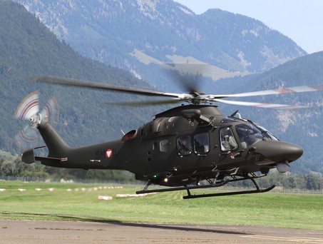 Leonardo AW 169 Lion: Ist direkt aus Italien in Aigen im Ennstal eingetroffen.