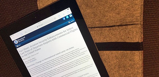 iPad: Was bringt das Verbot, fragt sich die Iata.