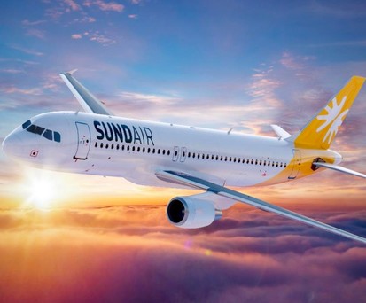 Schauinsland-Logo auf dem Heck: So sollen Sundairs Flugzeuge künftig aussehen.