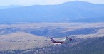 Demonstrationsflug der Boeing 747-400 von Global Supertanker.