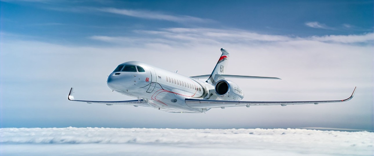 Dassault Falcon 6X: Gibt seine Ebace-Premiere.