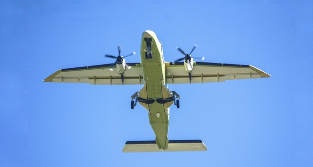 D-CNXT: Der Testflieger der Do 228 NXT in der Luft.