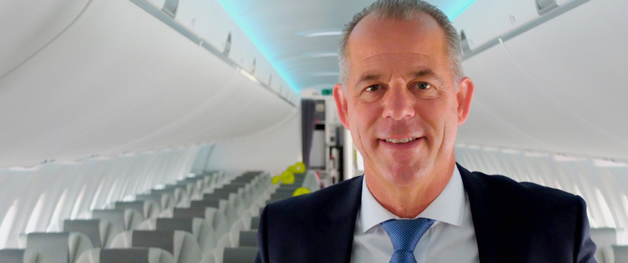 Air-Baltic-Chef Martin Gauss im A220: «Wenn wir einer Allianz beitreten, würden wir sicher einige Partner verlieren.»