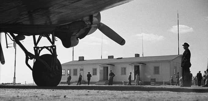 Historische Aufnahme vom Flughafen Oulu: Er wird 70 Jahre alt.