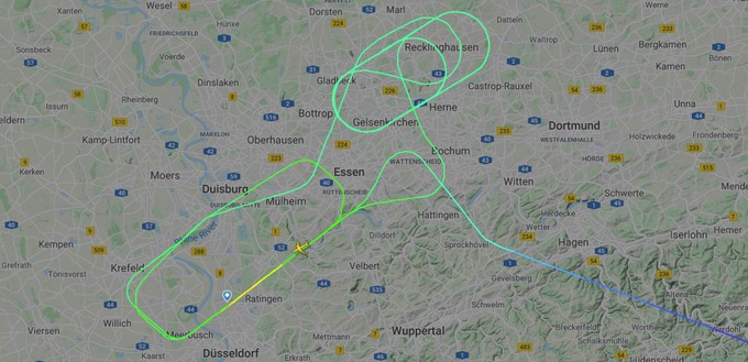 Pegasus-Airlines-Flug PC1003 von Istanbul-Sabiha Gökçen nach Düsseldorf.