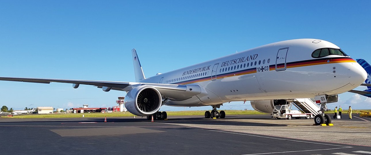 Airbus A350 der Flugbereitschaft: Soll nach Indien fliegen.