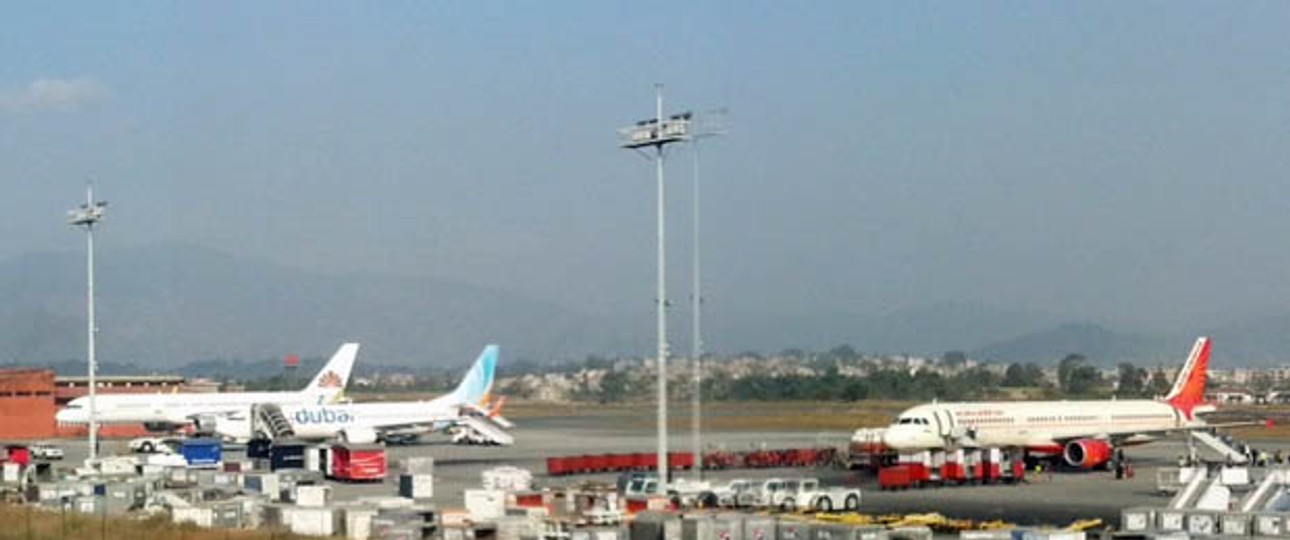 Flughafen Kathmandu: So sieht es an einem normalen Tag aus.