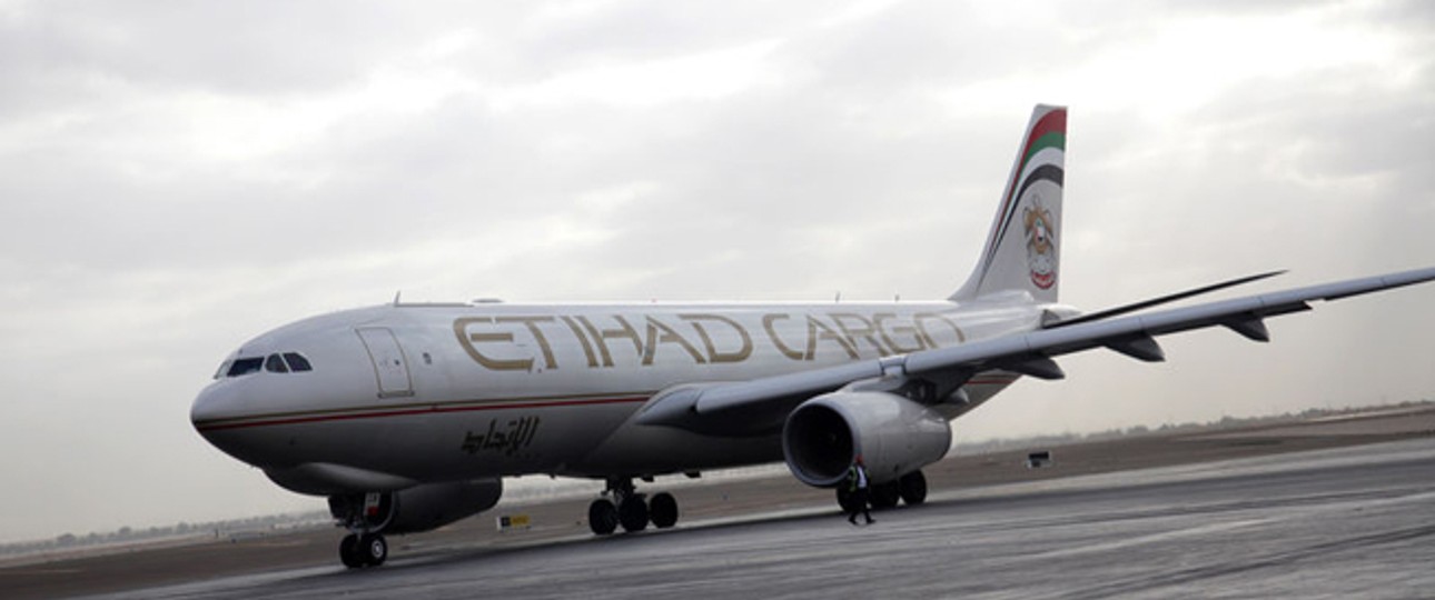 Flugzeug von Etihad Cargo: Unglück an Bord einer der Maschinen.