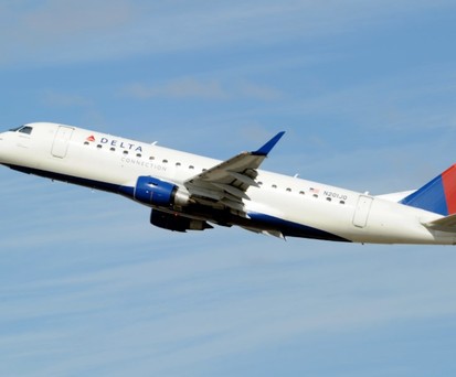 Flugzeug von Delta Connection: Es war knapp.