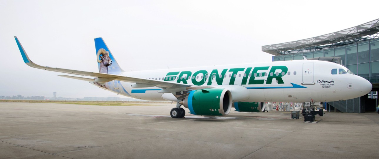 Frontier Airlines. Die Fluglinie steht in der Kritik.