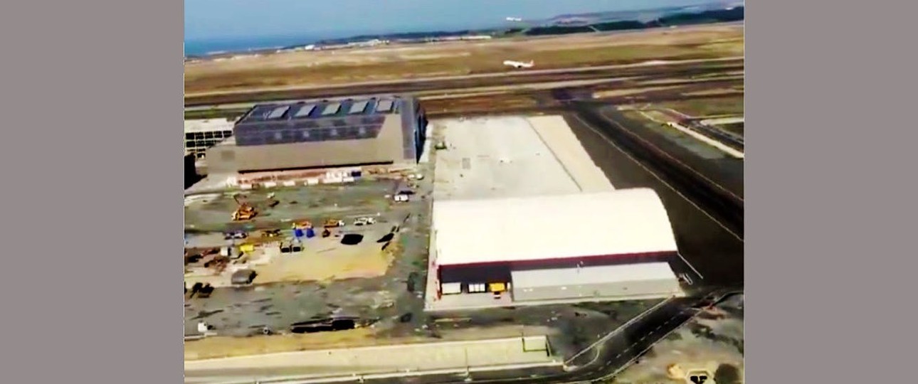 Three aircraft starting at the same time: three runways make it possible.