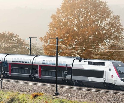 Französischer Schnellzug TGV: Großes Inlandsnetz.