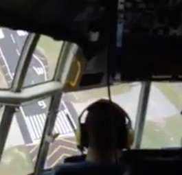 Ein Sturzflug – vom Cockpit aus gesehen